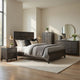 Queen Bedroom Set, Drawer Storage, Gray, 5 Piece Set with 2 Nightstands, Dresser, and Chest