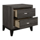 Queen Bedroom Set, Drawer Storage, Gray, 3 Piece Set with 2 Nightstands