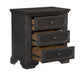 Queen Bedroom Set, Drawer Storage, Gray, 4 Piece Set with 2 Nightstands and Dresser