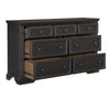 Queen Bedroom Set, Drawer Storage, Gray, 4 Piece Set with 2 Nightstands and Dresser