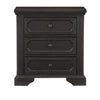Queen Bedroom Set, Drawer Storage, Gray, 2 Piece Set with Nightstand