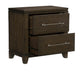 Queen Bedroom Set, Drawer Storage, Brown, 2 Piece Set with Nightstand