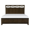 Queen Bedroom Set, Drawer Storage, Brown, 3 Piece Set with 2 Nightstands