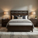 Queen Bedroom Set, Drawer Storage, Brown, 3 Piece Set with 2 Nightstands
