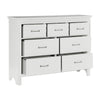 Queen Bedroom Set, Drawer Storage, White, 5 Piece Set with 2 Nightstands, Dresser, and Mirror