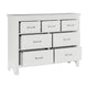 Queen Bedroom Set, Drawer Storage, White, 5 Piece Set with 2 Nightstands, Dresser, and Mirror