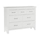 Queen Bedroom Set, Drawer Storage, White, 4 Piece Set with 2 Nightstands and Dresser