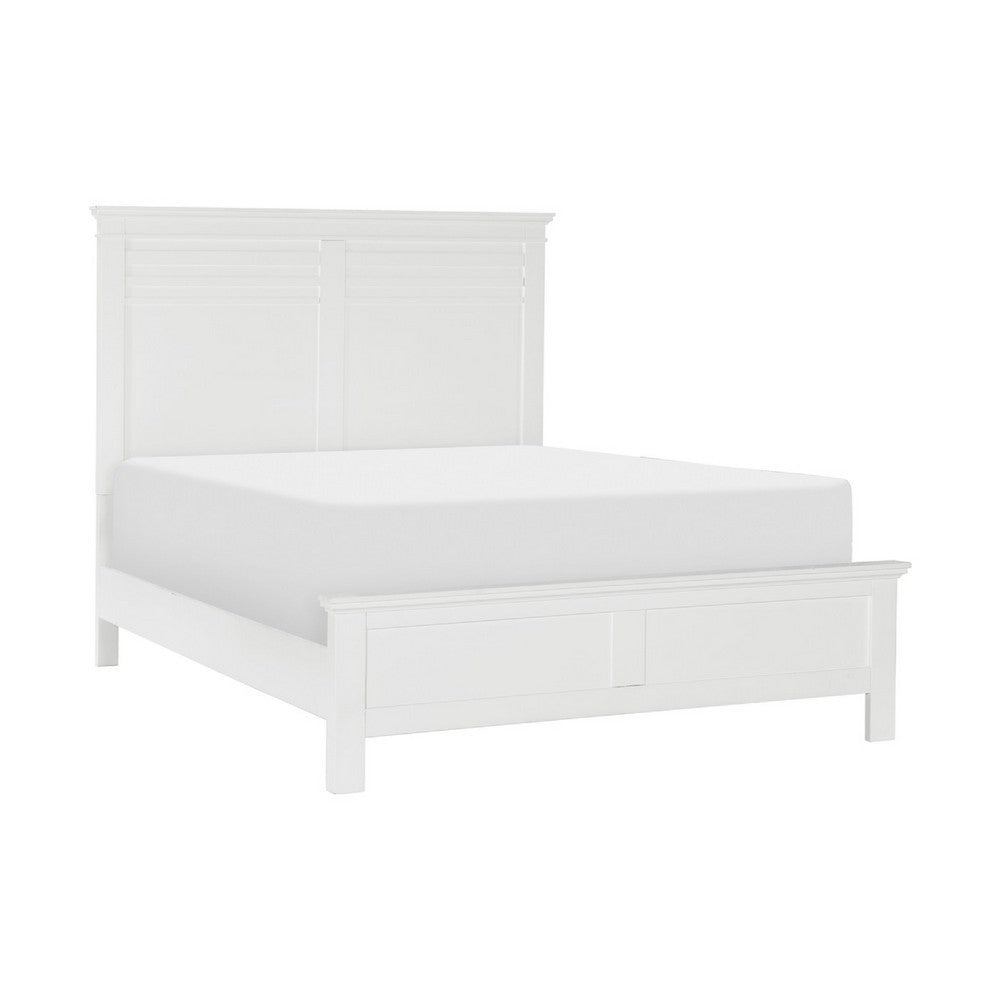Queen Bedroom Set, Drawer Storage, White, 3 Piece Set with 2 Nightstands