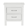 Queen Bedroom Set, Drawer Storage, White, 3 Piece Set with 2 Nightstands