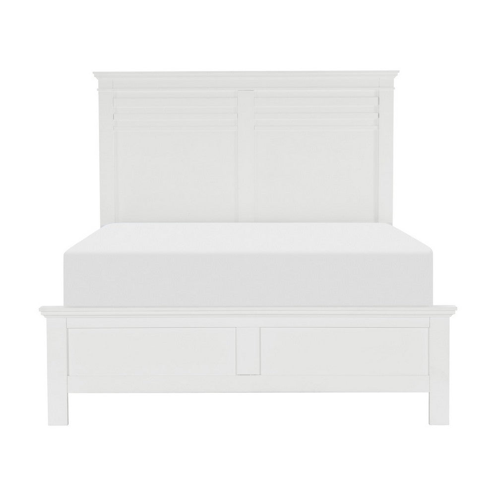 Queen Bedroom Set, Drawer Storage, White, 2 Piece Set with Nightstand