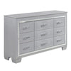 Queen Bedroom Set, Drawer Storage, Gray, 4 Piece Set with 2 Nightstands and Dresser
