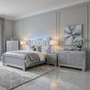Queen Bedroom Set, Drawer Storage, Gray, 5 Piece Set with 2 Nightstands, Dresser, and Chest