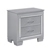 Queen Bedroom Set, Drawer Storage, Gray, 3 Piece Set with 2 Nightstands