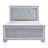 Queen Bedroom Set, Drawer Storage, Gray, 3 Piece Set with 2 Nightstands
