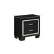 Queen Bedroom Set, Drawer Storage, Black, 4 Piece Set with 2 Nightstands and Dresser