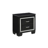 Queen Bedroom Set, Drawer Storage, Black, 3 Piece Set with 2 Nightstands