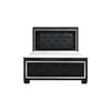 Queen Bedroom Set, Drawer Storage, Black, 3 Piece Set with 2 Nightstands