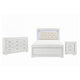 Full Bedroom Set, Drawer Storage, White, 3 Piece Set with Nightstand and Dresser