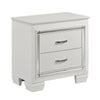 Full Bedroom Set, Drawer Storage, White, 3 Piece Set with Nightstand and Dresser