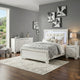 Full Bedroom Set, Drawer Storage, White, 3 Piece Set with Nightstand and Dresser