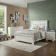 Full Bedroom Set, Drawer Storage, White, 3 Piece Set with Nightstand and Dresser
