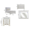 Full Bedroom Set, Drawer Storage, White, 2 Piece Set with Nightstand