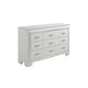 California King Bedroom Set, Drawer Storage, White, 5 Piece Set with 2 Nightstands, Dresser, and Mirror