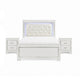 California King Bedroom Set, Drawer Storage, White, 3 Piece Set with 2 Nightstands