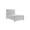California King Bedroom Set, Drawer Storage, White, 2 Piece Set with Nightstand