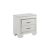 California King Bedroom Set, Drawer Storage, White, 2 Piece Set with Nightstand