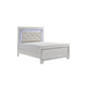 California King Bedroom Set, Drawer Storage, White, 4 Piece Set with 2 Nightstands and Dresser