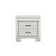 Queen Bedroom Set, Drawer Storage, White, 2 Piece Set with Nightstand