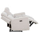 Kenie Power Reclining Sofa with Dual USB Ports | Ivory Chenille Fabric
