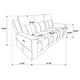 Kenie Power Reclining Sofa with Dual USB Ports | Ivory Chenille Fabric
