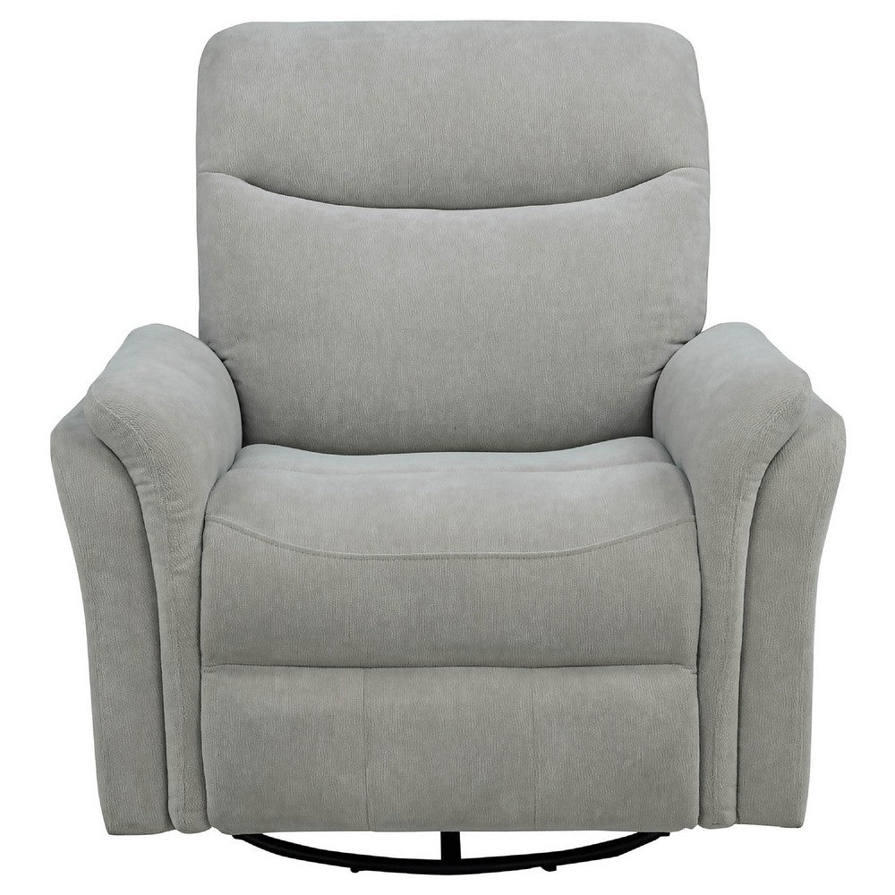 Asley Swivel Power Glider Recliner Chair with USB Ports | Ivory Fabric