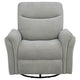Asley Swivel Power Glider Recliner Chair with USB Ports | Ivory Fabric