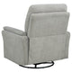 Asley Swivel Power Glider Recliner Chair with USB Ports | Ivory Fabric