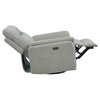 Asley Swivel Power Glider Recliner Chair with USB Ports | Ivory Fabric