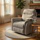 Asley Swivel Power Glider Recliner Chair with USB Ports | Ivory Fabric