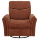 Asley Swivel Power Glider Recliner Chair with USB Ports | Brown Fabric