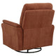 Asley Swivel Power Glider Recliner Chair with USB Ports | Brown Fabric