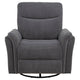 Asley Power Glider Recliner Chair | Swivel Base | USB Ports | Gray Fabric