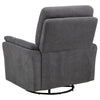 Asley Power Glider Recliner Chair | Swivel Base | USB Ports | Gray Fabric