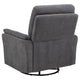 Asley Power Glider Recliner Chair | Swivel Base | USB Ports | Gray Fabric