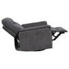 Asley Power Glider Recliner Chair | Swivel Base | USB Ports | Gray Fabric