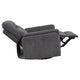 Asley Power Glider Recliner Chair | Swivel Base | USB Ports | Gray Fabric