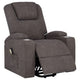 Louis Power Lift Massage Recliner Chair with Cup Holders | Brown Chenille