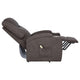 Louis Power Lift Massage Recliner Chair with Cup Holders | Brown Chenille