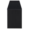 Rutvy TV St& Media Console with 3 Drawers | Open Shelves | Black Wood