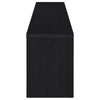 Rutvy TV St& Media Console with Open Shelves | Black Wood 78"